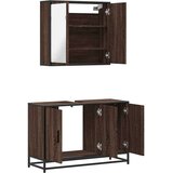 vidaXL 2-dijelni set kupaonskog namještaja boja smeđeg hrasta drveni | shoptok.hr