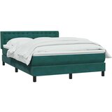 Box Spring krevet s madracem tamno zeleni 160x220 cm baršun | shoptok.hr