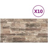  3D zidni paneli s uzorkom raznobojnih cigli 10 kom EPS | shoptok.hr