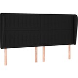  Uzglavlje s ušima crni 163x23x118/128 cm od tkanine | shoptok.hr