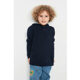 Trendyol Navy Blue Hooded Boy Knitwear Sweater Cene
