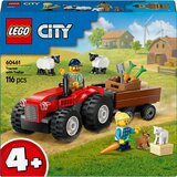 Lego LEGO® City - Rdeči kmetijski traktor s prikolico in ovčka (60461) | Shoptok.si