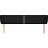  Uzglavlje s ušima crno 183x23x78/88 cm od tkanine | shoptok.hr