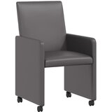  Blagovačke stolice s kotačima 2 pcs Siva 57 x 66 x 94 cm | shoptok.hr