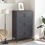  Visoka komoda antracit 67 x 39 x 113 cm čelična | shoptok.hr