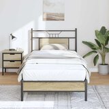Maison Chic Posteljni okvir - Enojna postelja - Postelja za odrasle brez vzmetnice hrast 80x200 cm inženirski les-J7230, (21772863) | Shoptok.si