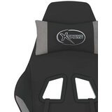  Gaming stol z oporo za noge črno in svetlo siva blago, (21152214) | Shoptok.si
