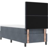 vidaXL Okvir kreveta s madracem Tamno siva 80x200 cm Baršun | shoptok.hr