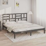  Za krevet od masivne borovine sivi 200 x 200 cm Cijene
