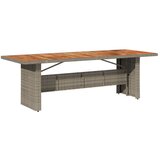 11-dijelni vrtni bistro set od poliratana s jastucima sivi | shoptok.hr