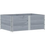 Furnova Vrtno korito sivo 150x100 cm trdna borovina, (21921873) | Shoptok.si
