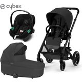 Cybex Gold® otroški voziček 3v1 balios™ s lux moon black (black frame) + aton™ s2 moon black Cene