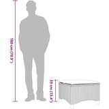 vidaXL Vrtni stolčki z blazinami 2 kosa Bež 55x55x36 cm Poly Rattan | Shoptok.si