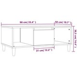  Stolić za kavu boja hrasta 90x50x36 5 cm konstruirano drvo | shoptok.hr