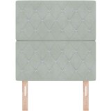 vidaXL vzglavje s kristalnimi gumbi tufted svetlo sivo 80 cm žamet, vzglavje s kristalnimi gumbi tufted svetlo sivo 160 cm žamet | Shoptok.si