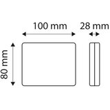  led magleno svetlo single LED/1,9W/12V IP67 crveno | Eponuda.com