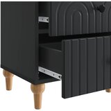  Noćni ormar s ladicama Crna 43 x 34,5 x 48 cm Konstruirano drvo | shoptok.hr