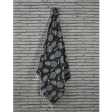  ananas - black anthracitegrey fouta (beach towel) Cene