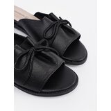 GOODIN Black flip-flops with a bow | Shoptok.si