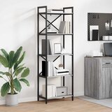  Polica Siva Sonoma 56 x 34 x 171 cm Konstruirano drvo | shoptok.hr