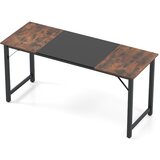 Costway pisalna miza za pisarno črna pisalna miza s kovinskim okvirjem 160 x 60 cm, (5000023974) Cene