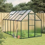vidaXL Staklenik s okvirom zeleni 334 x 169 x 195 cm aluminijski | shoptok.hr