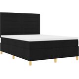  LED Box Spring Krevet s madracem Crna 140 x 200 cm tkanina | shoptok.hr