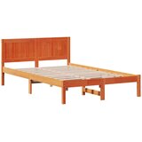  Krevetna konstrukcija Smeđa 135 x 190 cm Čvrsto borovo drvo | shoptok.hr