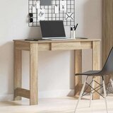 vidaXL Pisalna miza sonoma hrast 100x45x75 cm inženirski les | Shoptok.si