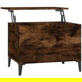 The Living Store Klubska mizica dimljeni hrast 60x44,5x45 cm inženirski les - Klubska Mizica, (21421287) | Shoptok.si