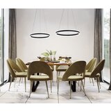 Fischer & Honsel Črna LED viseča svetilka z daljinskim upravljalnikom/zatemnitvena ø 60 cm Sirko – | Shoptok.si