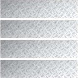  Aluminijski kockasti limovi 4 kom protuklizni 90x20 cm | shoptok.hr