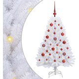  Umjetno božićno drvce s nogom Bijelo 120 cm PVC i čelik | shoptok.hr