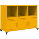 Maison Chic Komoda - Predalnik gorčično rumena 100,5x39x72 cm jeklo, (21715913) | Shoptok.si