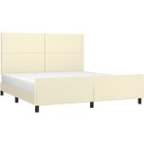  Okvir za krevet s uzglavljem krem 180x200 cm od umjetne kože | Eponuda.com