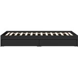  Okvir kreveta s ladicama crni 90 x 190 cm konstruirano drvo | Eponuda.com