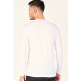 Dewberry T8588 BIKE COLLAR MEN'S SWEATSHIRT-WHITE | ePonuda.com