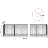 Gabion s žicom debljine 5 mm i mrežom 5x10 cm 500x100x100 cm - 100 cm 100 cm 500 cm | shoptok.hr