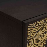 vidaXL Kupaonski ormar Crna 38 x 33 x 58 cm Čvrsto drvo manga | shoptok.hr