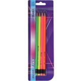 Spirit Spirit: 4-delni komplet Fluo grafitnih svinčnikov z radirko | Shoptok.si