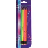 Spirit: Fluo grafitne olovke sa gumicom 4kom