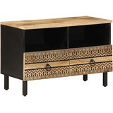 TV ormarić crni 70x33,5x46 cm Puno grubo drvo Mango | shoptok.hr