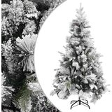  Božićno drvce sa snijegom i šiškama 195 cm PVC i PE | shoptok.hr