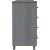  Komoda HAMAR tamnosiva 113 x 40 x 80 cm od masivne borovine | shoptok.hr