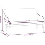 vidaXL Klupa siva 110 x 76 x 80 cm od umjetne kože | shoptok.hr