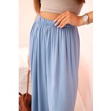 Kesi Włoski Women's viscose trousers wide with elastic waistband denim | Shoptok.si