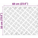  Stepenica Pravokutni 2 pcs Srebrno 60 x 50 cm Aluminij | shoptok.hr