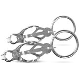 Easytoys Fetish Collection Japanese Clover Clamps With Ring Cene