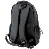  Gradski školski ruksak sa srednjim pretincem, crni, 38 cm, 20 l | shoptok.hr