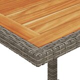  3-dijelni bistro set od poliratana s jastucima sivi | shoptok.hr